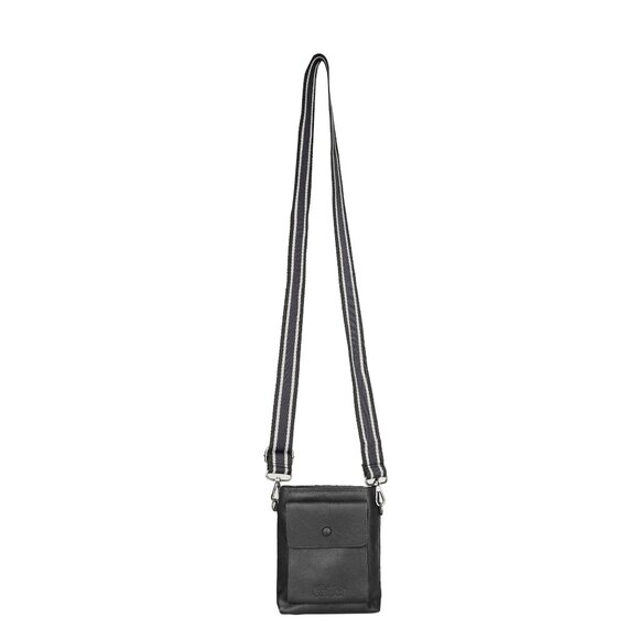 Leather Black Crossbody Shoulder Bag for Men & Women –Sling Bag for Daily Use - Picture 10 of 10